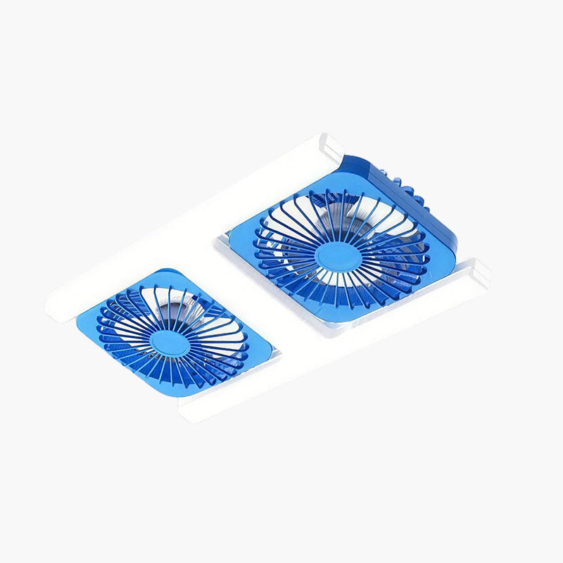 Plafoniera LED Silenziosa con Doppio Ventilatore Integrato