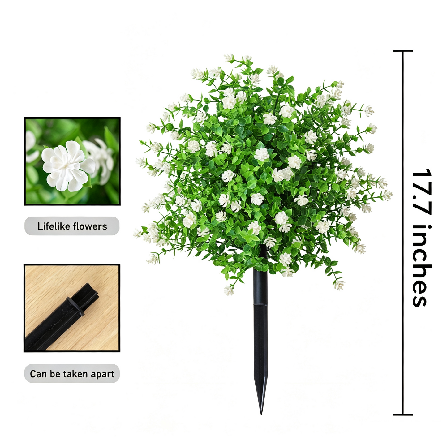 🌸Alberi artificiali in vaso con picchetti di fissaggio
