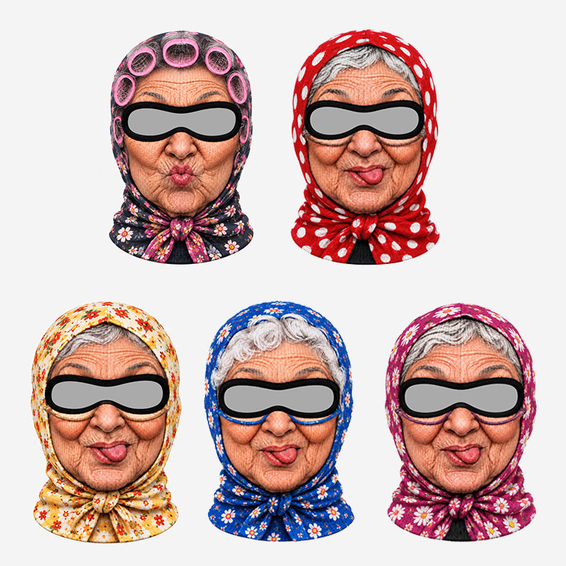 Divertente passamontagna da nonna per feste e regali scherzos