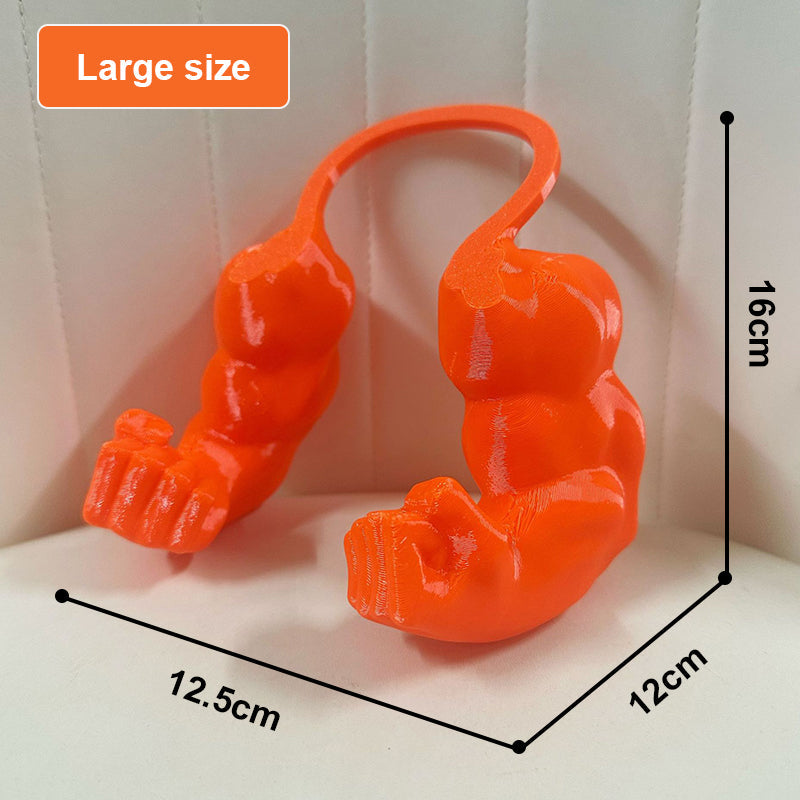 Accessorio parodistico stampato in 3D per animali domestici: braccio di Hulk con collare a girocollo