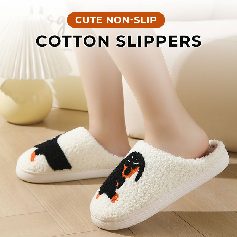 Simpatiche pantofole in cotone antiscivolo