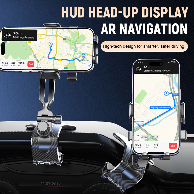 🚗 Supporto per telefono rotante a 360° per auto✨Ultima flessibilità per una guida sicura✨