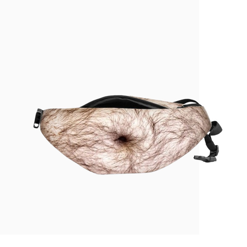 Borsa a tracolla divertente – Borsa a tracolla stravagante con pancia grande realistic