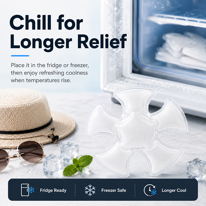 ❄️ Inserto rinfrescante in gel da indossare – Comfort nel cappello e per tutto il corpo 🧢💙