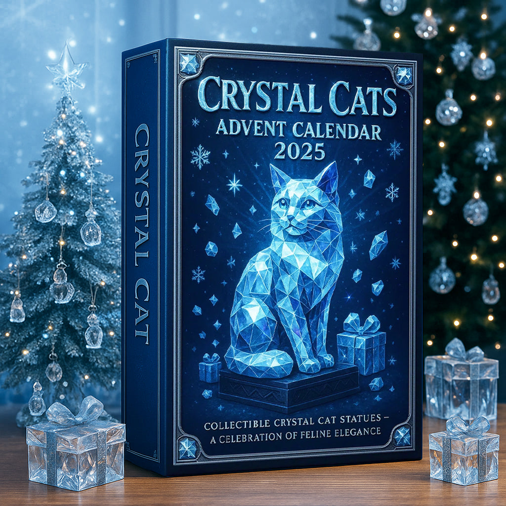 🌲Regalo di Natale - Calendario dell'Avvento dei gatti di cristallo 2025