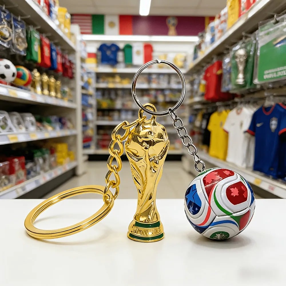 Portachiavi dei Mondiali FIFA 2026 USA-MEX-CAN: porta con te lo spirito del gioco ovunque