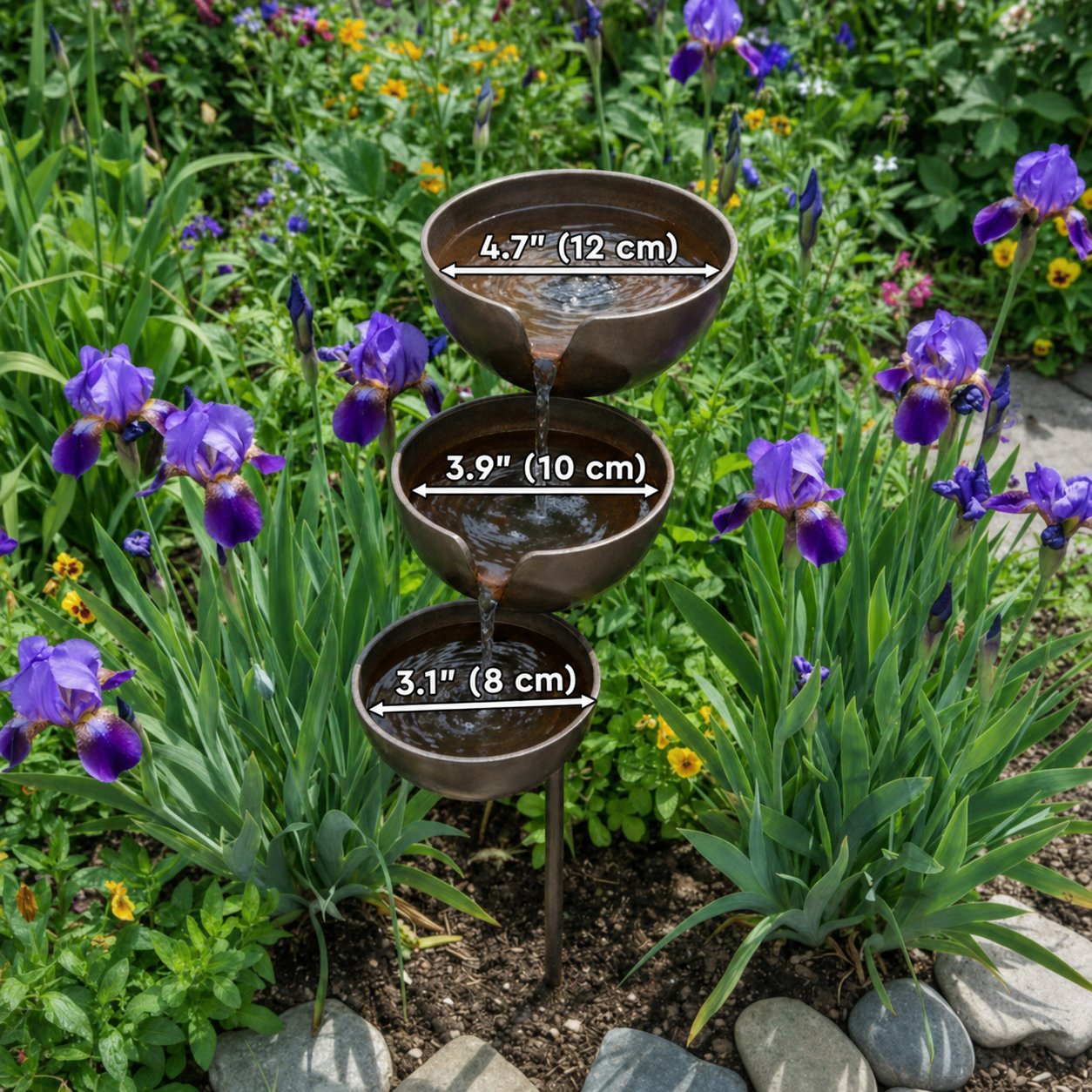 🔥Offerta speciale: 50% di sconto🔥Dai nuova vita al tuo giardino – Una tranquilla vaschetta per uccelli a cascata che raccoglie l'acqua piovana, per accogliere la fauna selvatica del giardino🌿