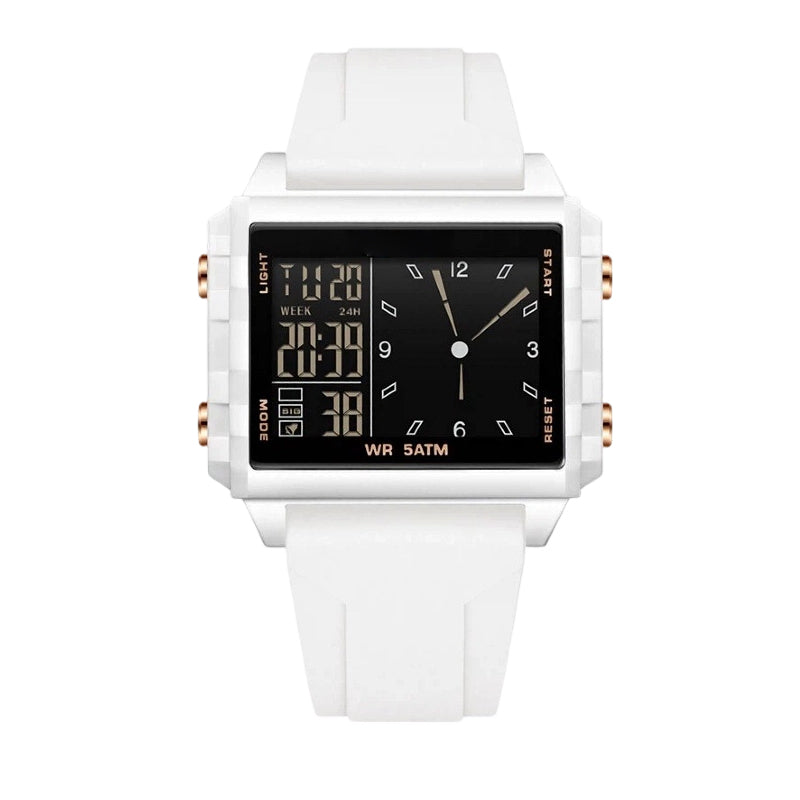 ⏳Offerta speciale a tempo limitato⏰ Orologio digitale trasparente impermeabile – Impermeabilità fino a 50 m, display luminescente, ora ibrida