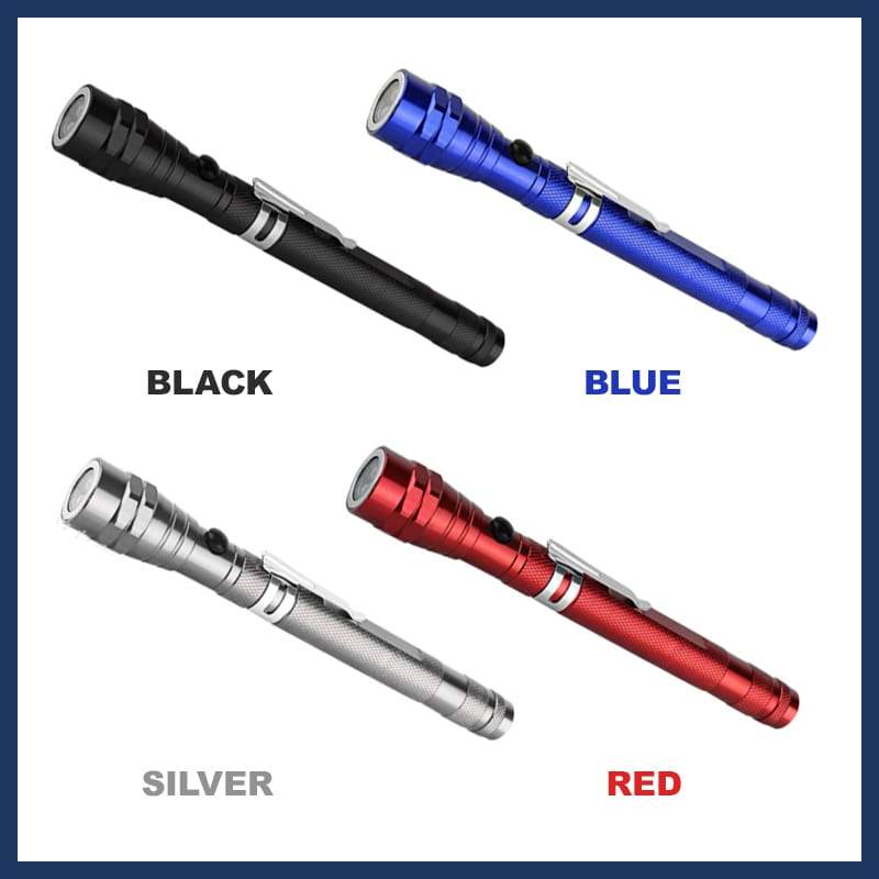 🔦 SCONTO DEL 50% A TEMPO LIMITATO! ✨ Torcia magnetica telescopica multifunzionale – Estensibile, collo d'oca a 360°, super luminosa 🛠️