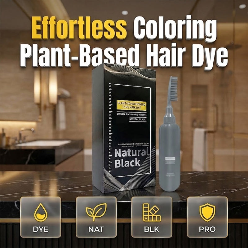 ✨ SCONTO DEL 50% A TEMPO LIMITATO! 🌿 Tinta per capelli a base vegetale da applicare con il pettine – Facile da usare, copre i capelli bianchi, formula nutriente