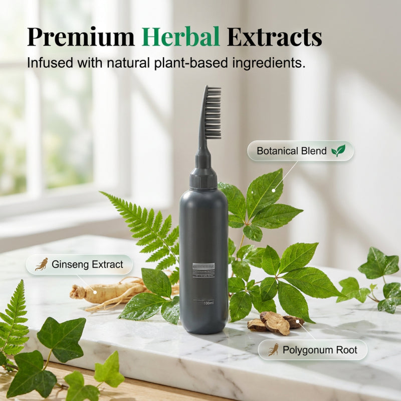 ✨ SCONTO DEL 50% A TEMPO LIMITATO! 🌿 Tinta per capelli a base vegetale da applicare con il pettine – Facile da usare, copre i capelli bianchi, formula nutriente