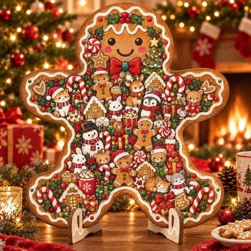 🎄Puzzle natalizio in legno con supporto | 9 motivi festivi da assemblare ed esporre