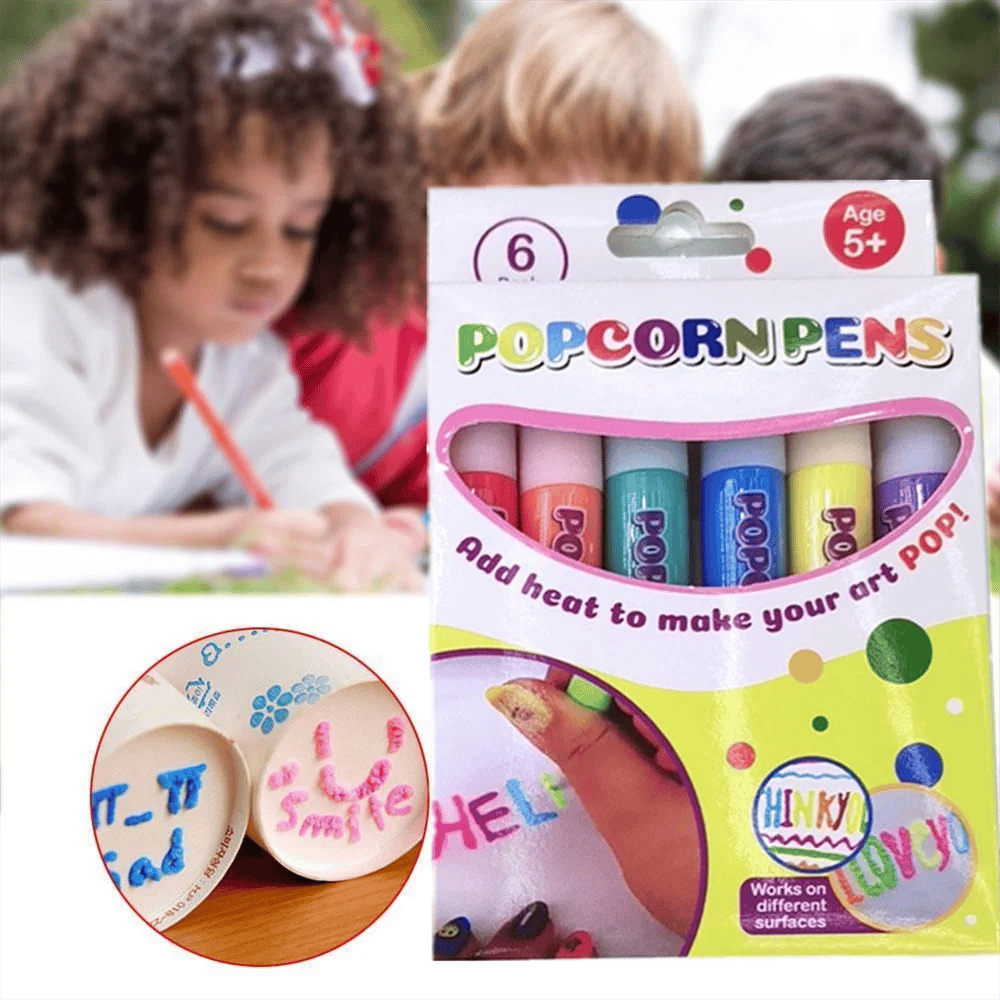 🎁🔮Magic Pen – Disegna in 3D con un solo tratto!🎄 Penne fai da te per disegnare popcorn a bolle e offerta “Compra 2, prendi 1 gratis”