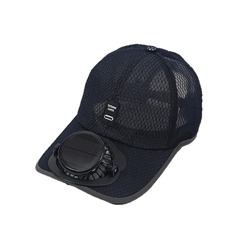 Cappellino con ventola alimentata a energia sola