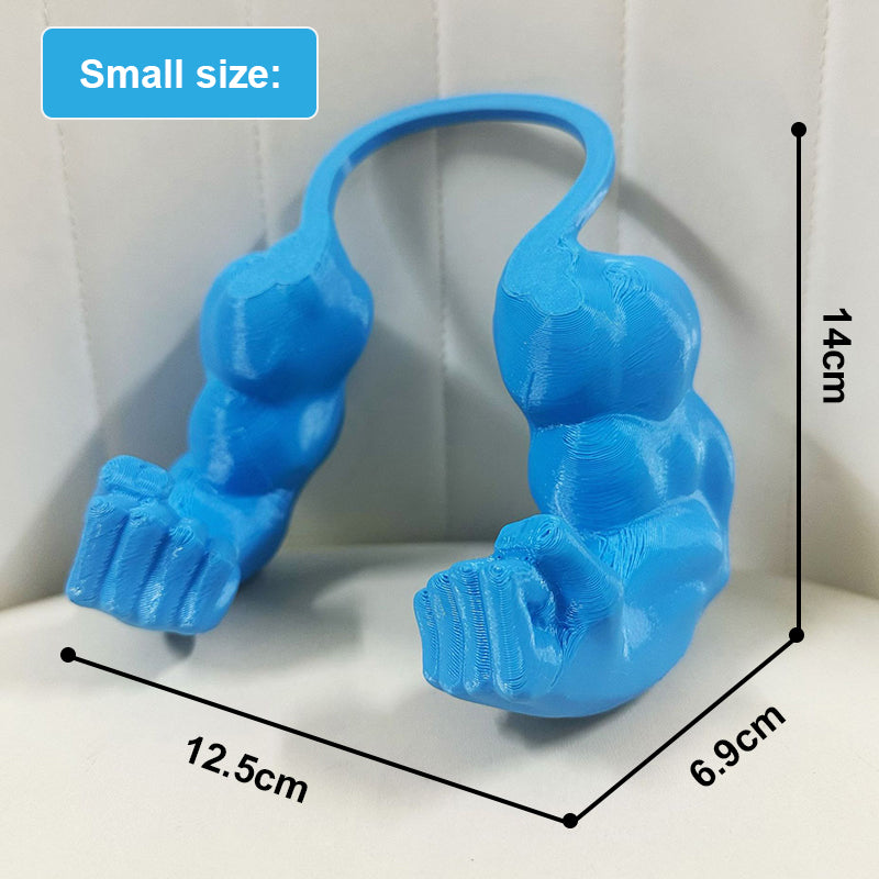 Accessorio parodistico stampato in 3D per animali domestici: braccio di Hulk con collare a girocollo