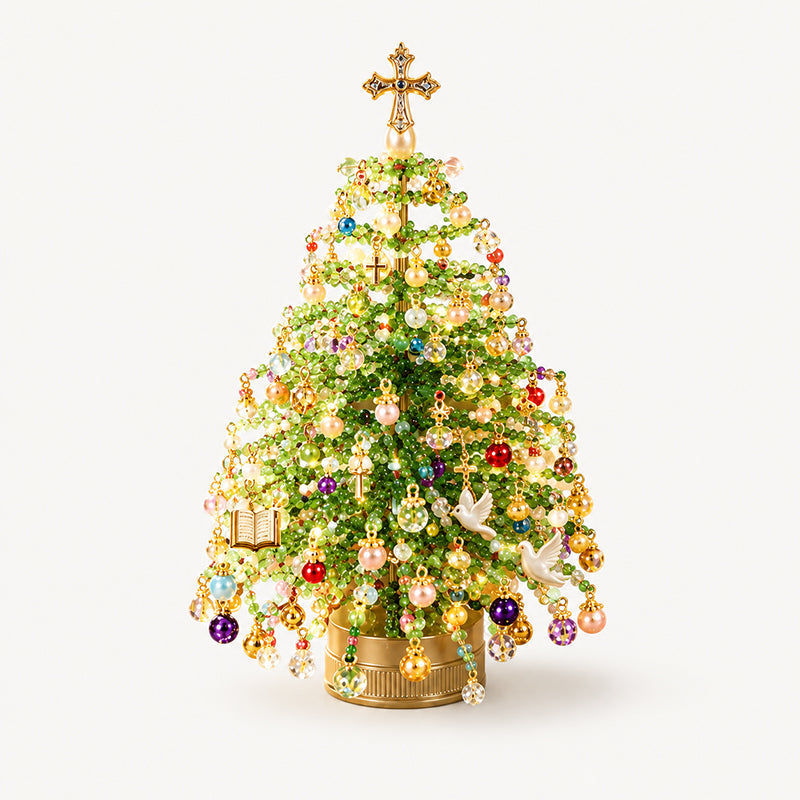 Kit fai da te per albero di Natale con perlin
