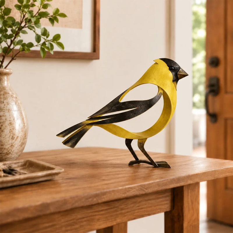 🕊️Scultura in metallo a forma di uccello per l'arredamento della cas
