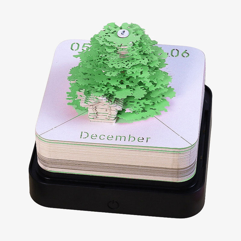 Calendario di sculture di carta 3D: un'opera d'arte vivente sul tuo desktop 🎨