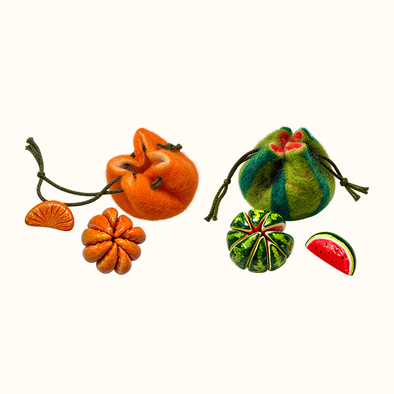 Giocattolo da stringere in feltro a forma di frutto | Giocattolo tattile portatile antistres