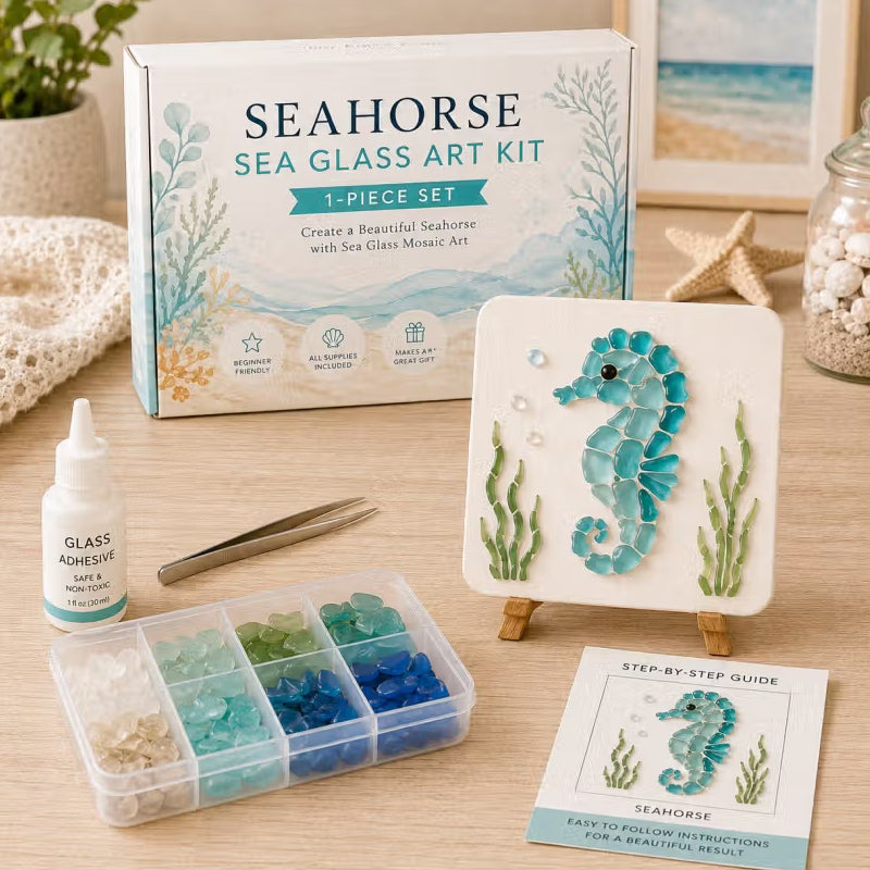 🌊✨ Kit artistico fai-da-te a tema oceano: crea uno splendido capolavoro a mosaico