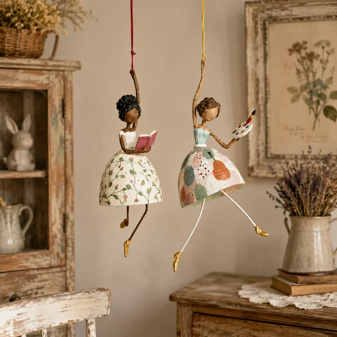 💃🌸 Fai danzare il tuo spazio — Decorazione da appendere con una ballerina stravagan
