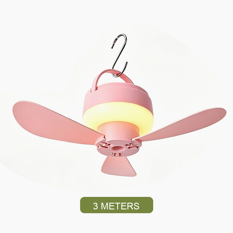 Ventilatore ricaricabile con luc