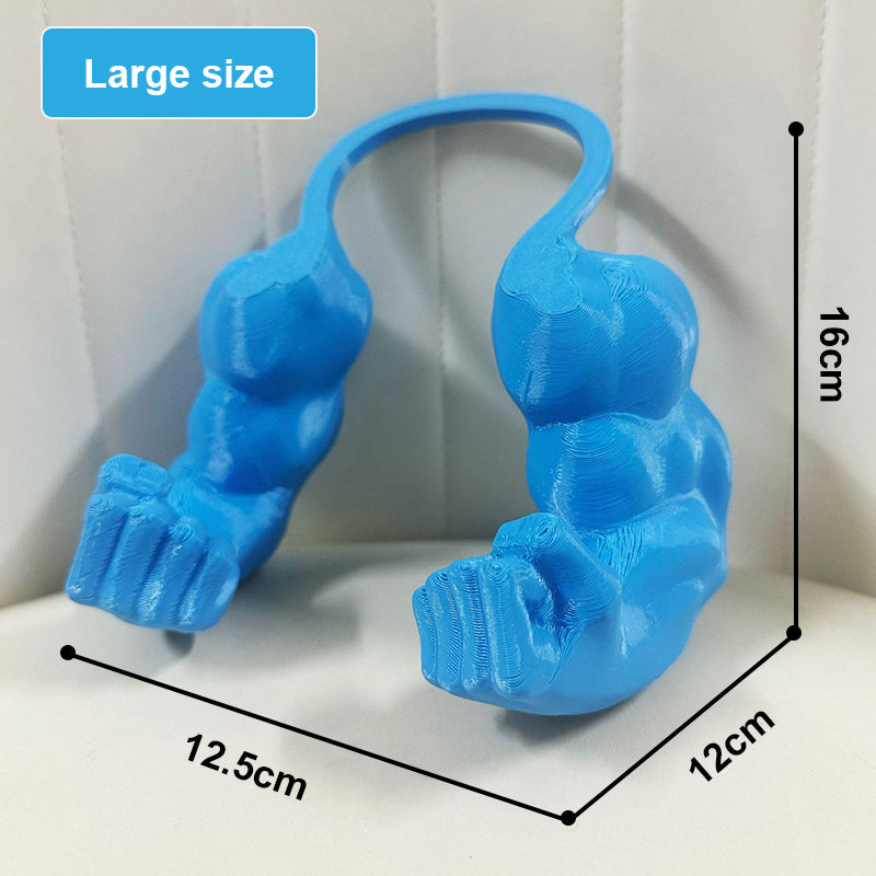 Accessorio parodistico stampato in 3D per animali domestici: braccio di Hulk con collare a girocollo