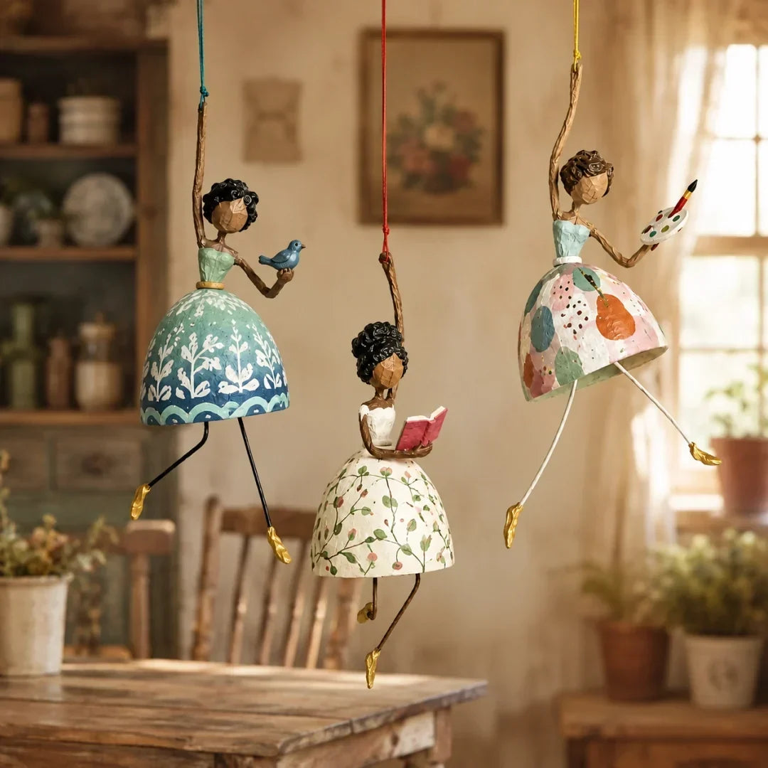 💃🌸 Fai danzare il tuo spazio — Decorazione da appendere con una ballerina stravagan