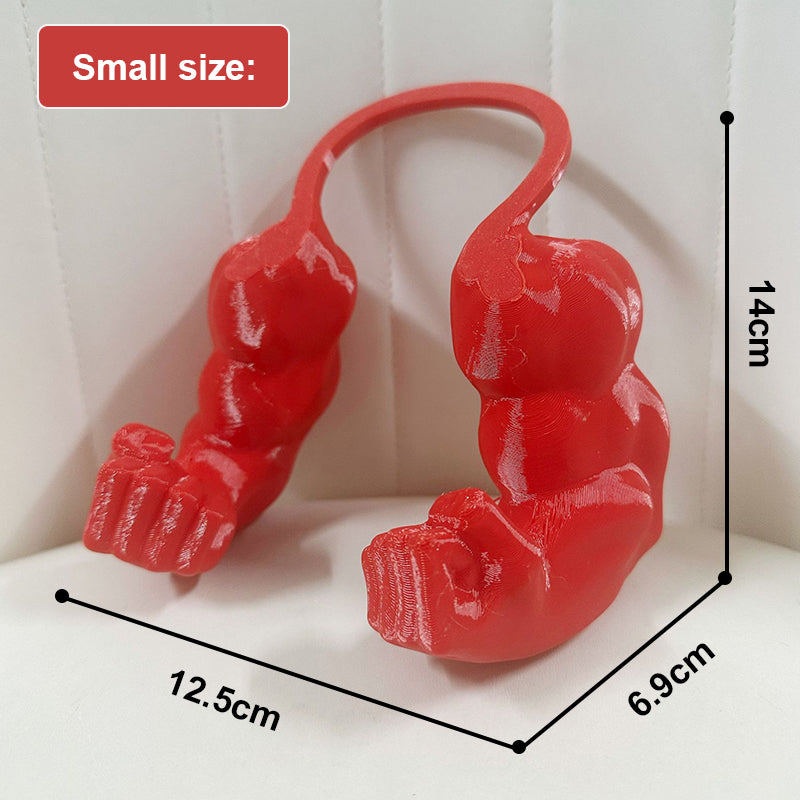 Accessorio parodistico stampato in 3D per animali domestici: braccio di Hulk con collare a girocollo