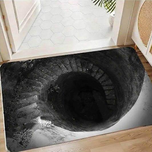 Zerbino antiscivolo stampato HD con motivo Endless Abyss e illusione visiva