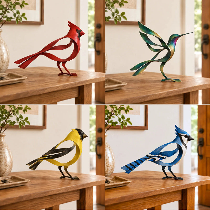 🕊️Scultura in metallo a forma di uccello per l'arredamento della cas