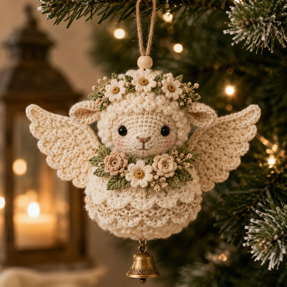 🔥Ultimo giorno: SCONTO DEL 50% 🪽 Kit fai da te per realizzare un addobbo natalizio all’uncinetto “Animal Angel”