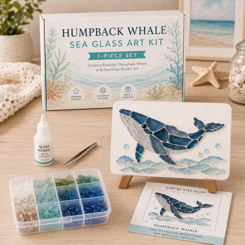 🌊✨ Kit artistico fai-da-te a tema oceano: crea uno splendido capolavoro a mosaico