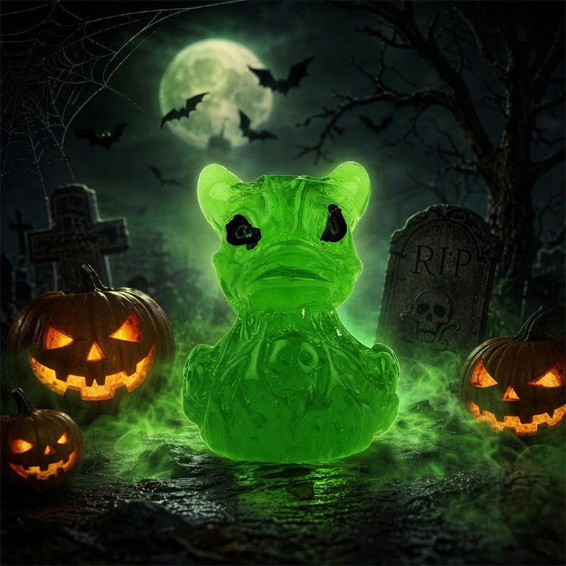 🎃🐤 Mini paperelle in resina per Halloween — 12 modelli spettrali, decorazioni minuscole da 1 pollice