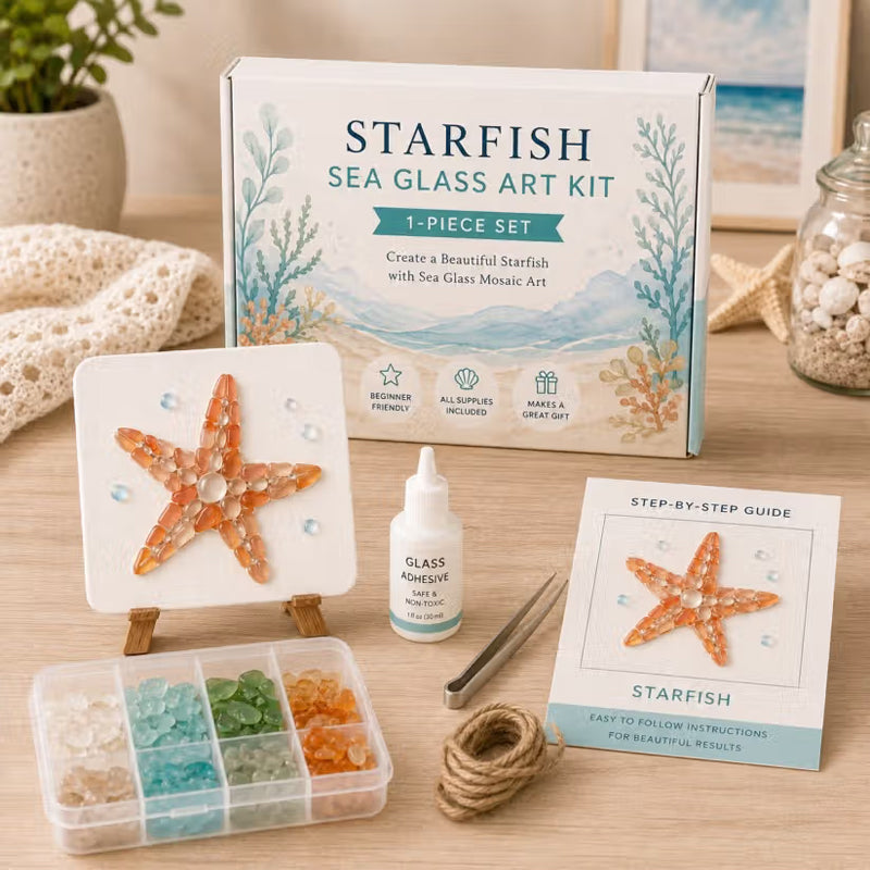 🌊✨ Kit artistico fai-da-te a tema oceano: crea uno splendido capolavoro a mosaico