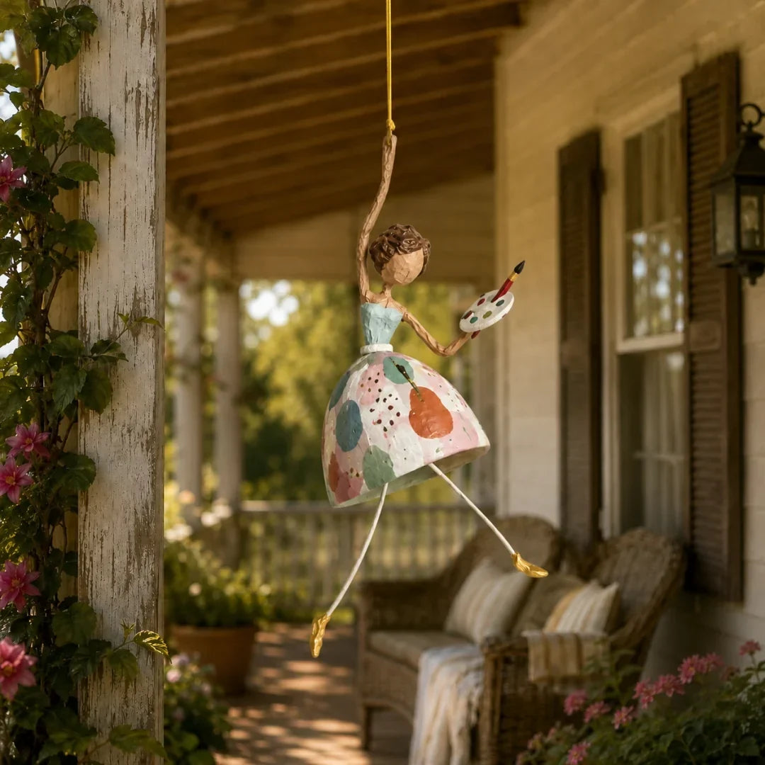 💃🌸 Fai danzare il tuo spazio — Decorazione da appendere con una ballerina stravagan