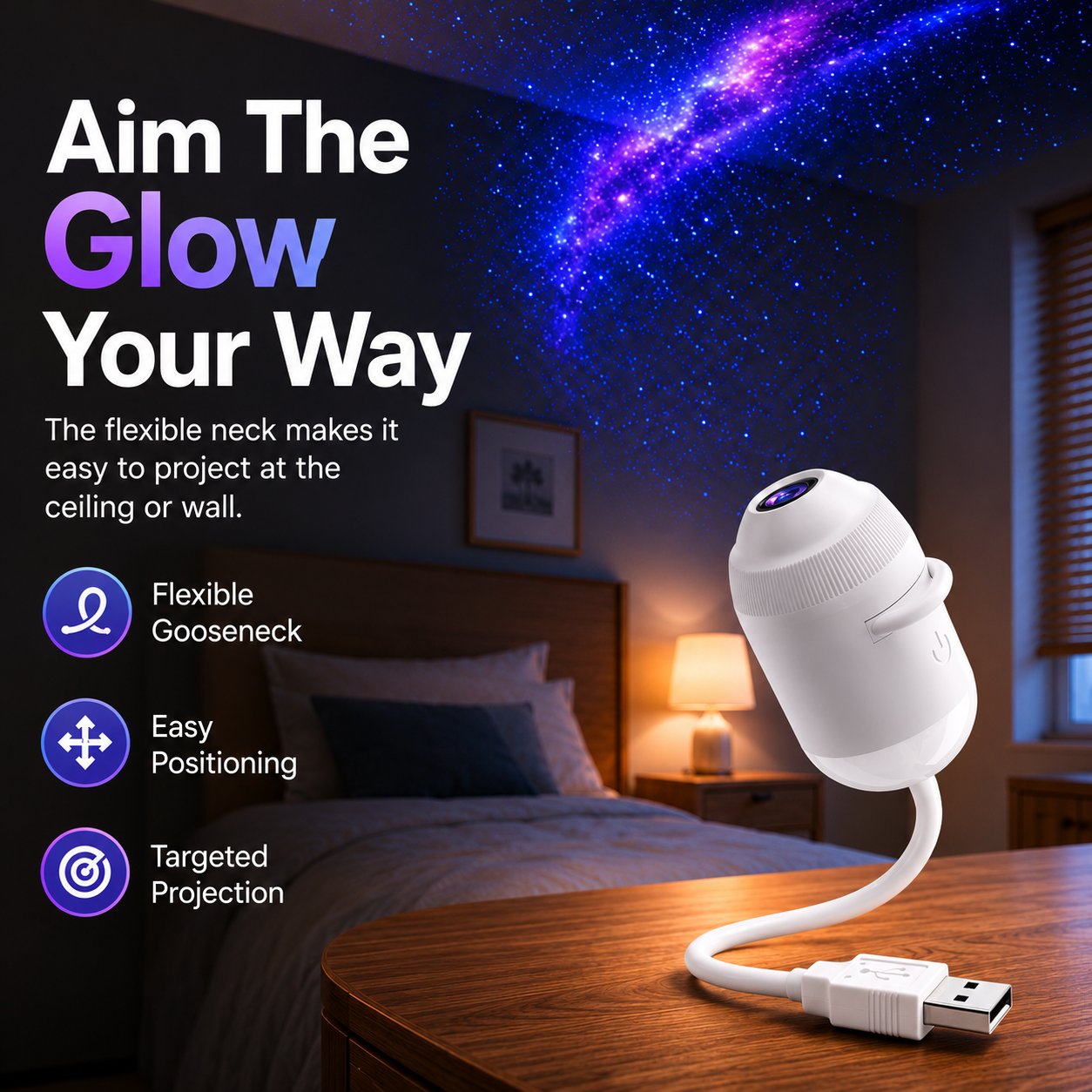 ✨ Proiettore HD Star Plug-and-Pla