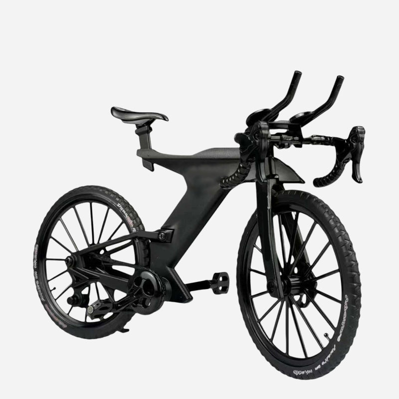 Modello da collezione in lega di una mountain bike con sospensioni anteriori e posterior