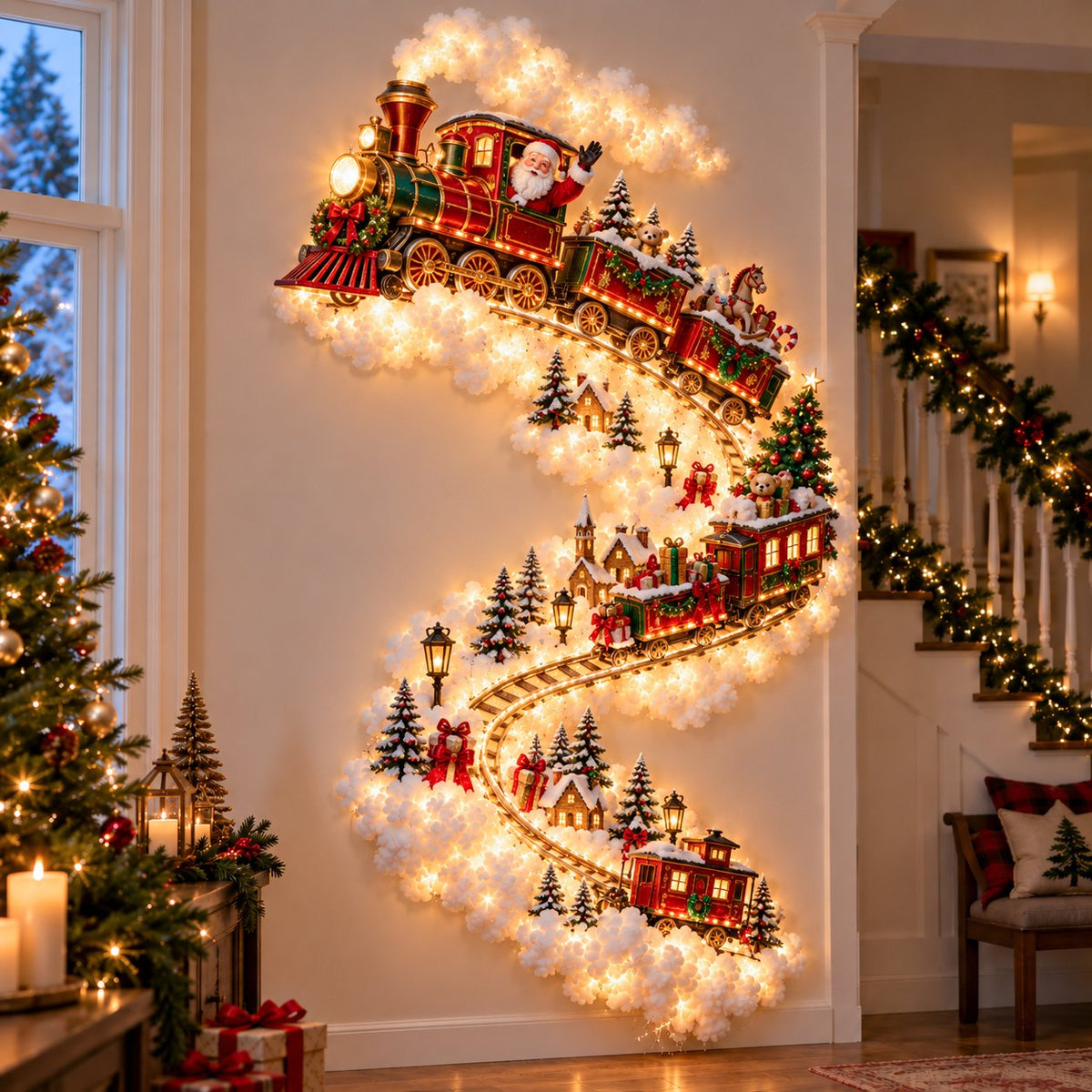 ✨Applique “Christmas Magic Trail” – Un po’ di magia natalizia direttamente sulla tua parete