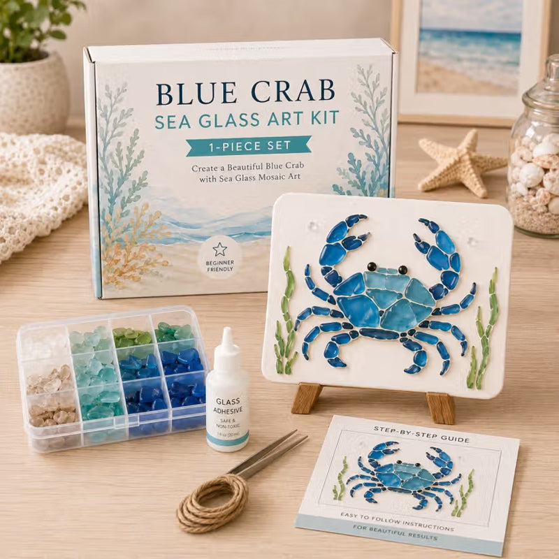 🌊✨ Kit artistico fai-da-te a tema oceano: crea uno splendido capolavoro a mosaico