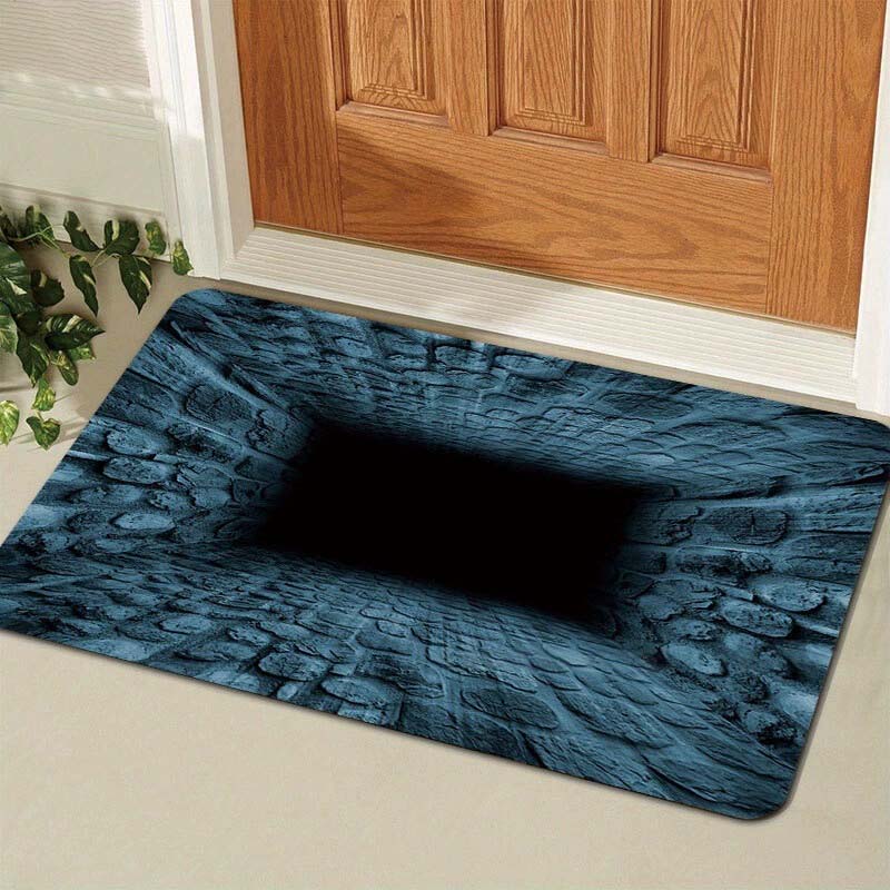 Zerbino antiscivolo stampato HD con motivo Endless Abyss e illusione visiva