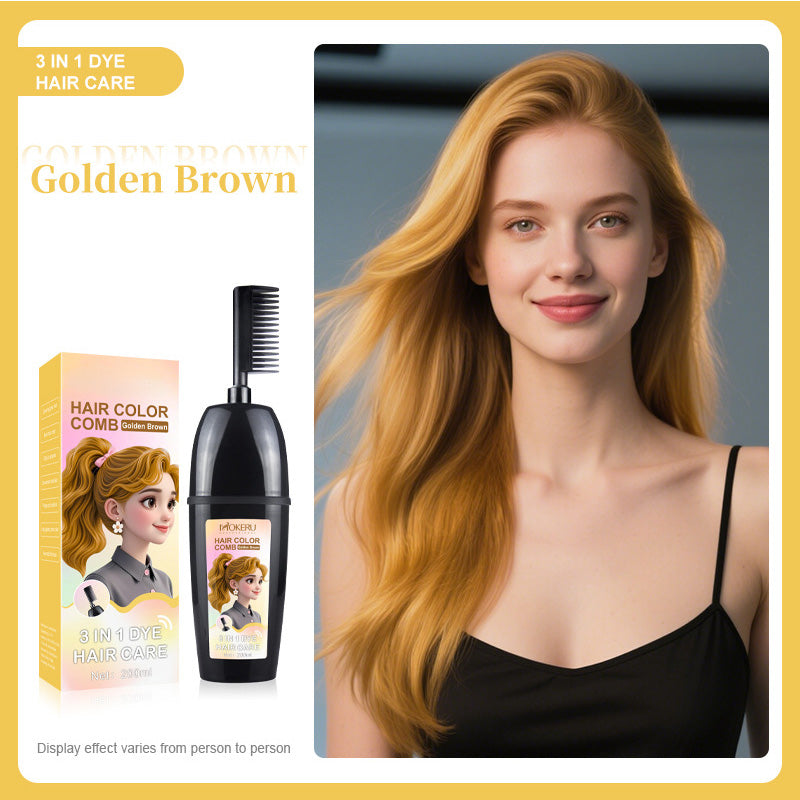Pettine 3-in-1 per la colorazione dei capelli | Colorazione facile a casa con spazzola integrat