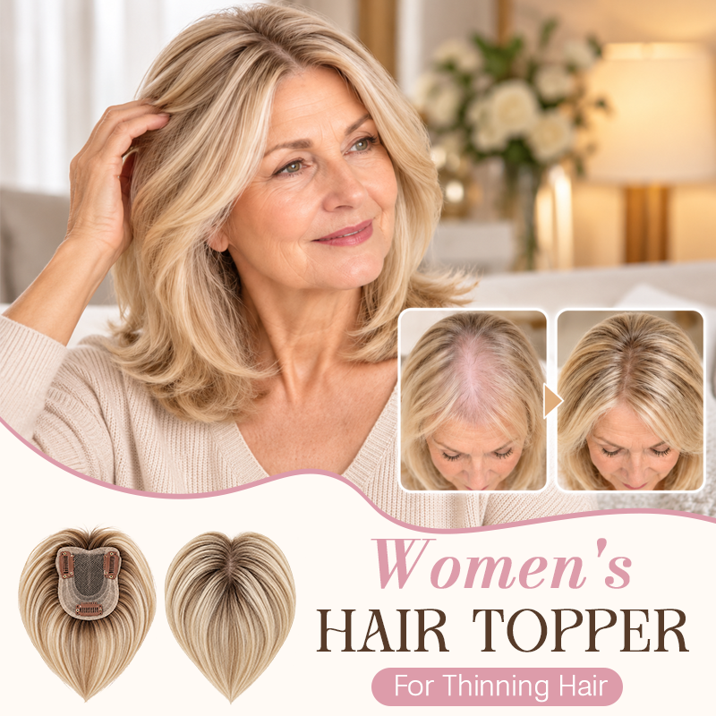 Topper per capelli dall'aspetto naturale per donn