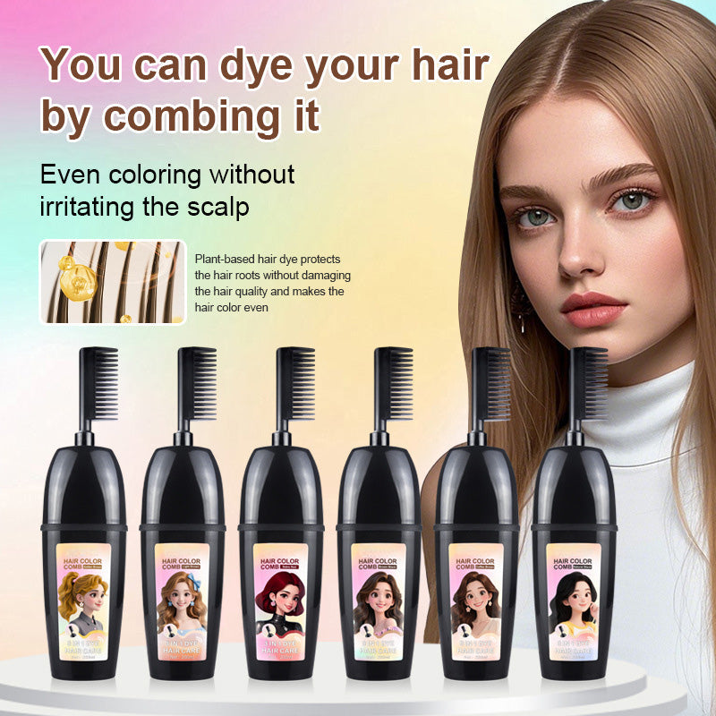 Pettine 3-in-1 per la colorazione dei capelli | Colorazione facile a casa con spazzola integrat