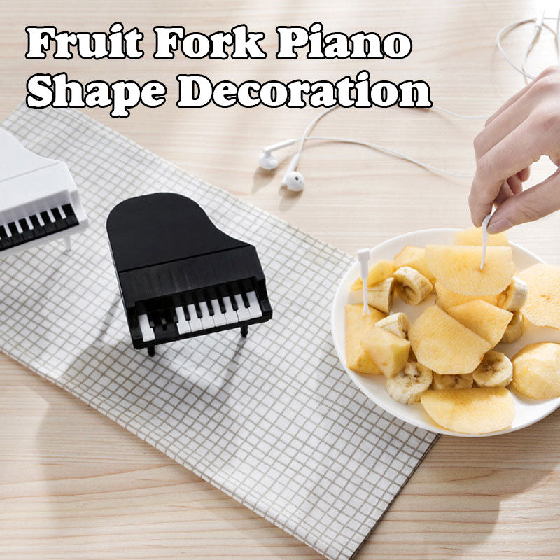Design innovativo - Forchetta da frutta - Oggetto decorativo a forma di pianofort