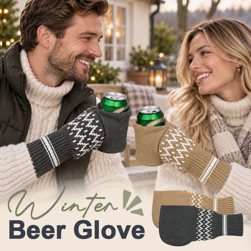 Guanto da birra invernale: bevande fresche, mani cald