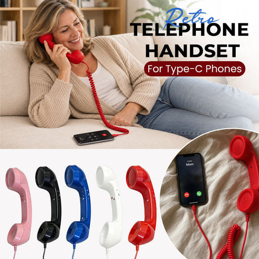 Cornetta telefonica retrò per telefoni con connettore Type-C