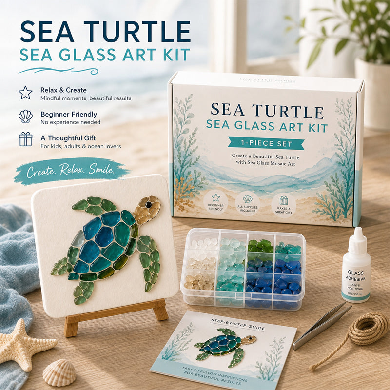 🌊✨ Kit artistico fai-da-te a tema oceano: crea uno splendido capolavoro a mosaico
