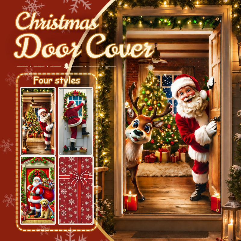Nuovo copriporta natalizio – Decorazione festiva per le feste e tenda per la porta