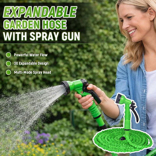 Tubo da giardino estensibile con pistola a spruzz